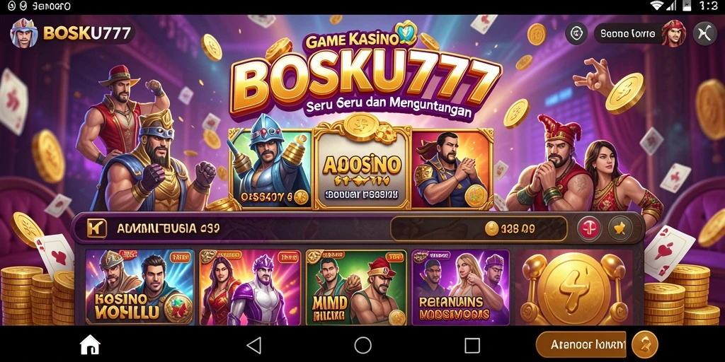 Gameplay kasino yang mendebarkan dan menarik di BOSKU777.