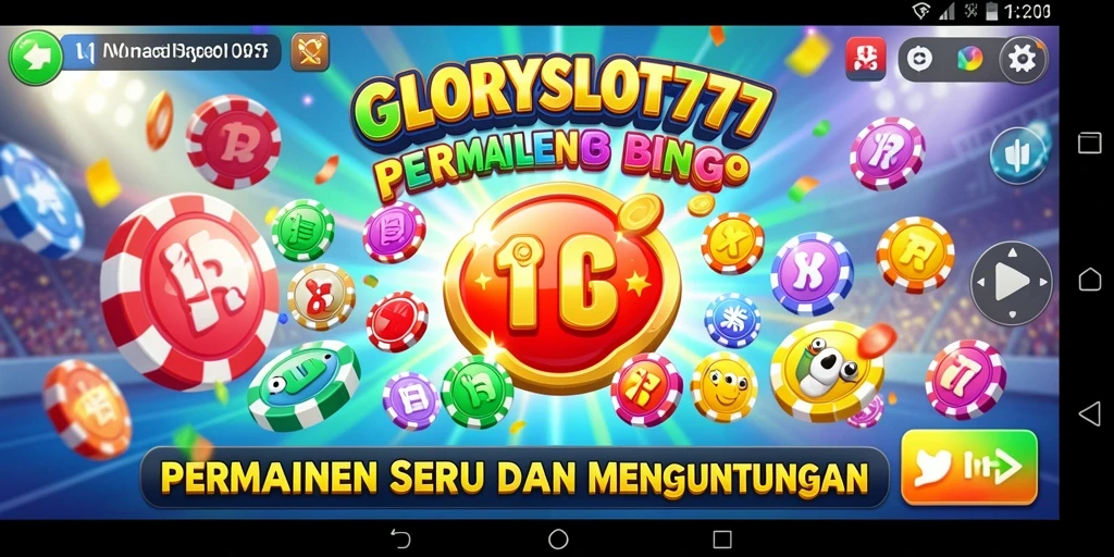 Tampilan gameplay seru Bingo di GLORYSLOT777.
