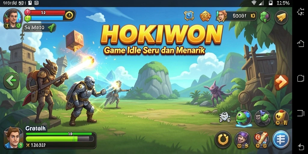Tampilan gameplay menarik dari HOKIWON yang menunjukkan momen Idle.
