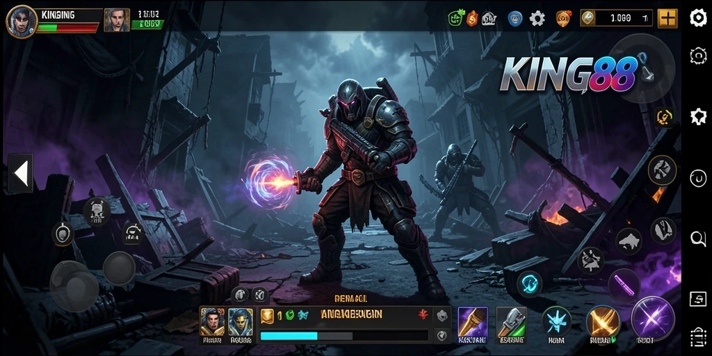 Gameplay menegangkan dalam suasana mencekam KING88.