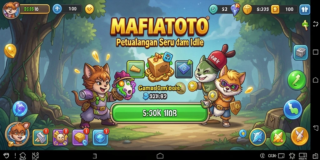 Tampilan gameplay MAFIATOTO yang seru dan menarik dalam mode Idle.