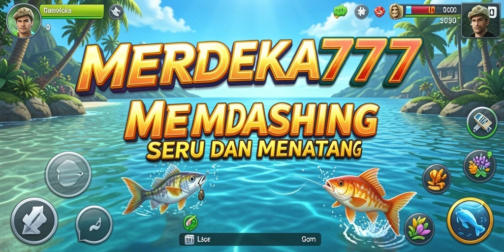 Tampilan menarik dari gameplay memancing di MERDEKA777.