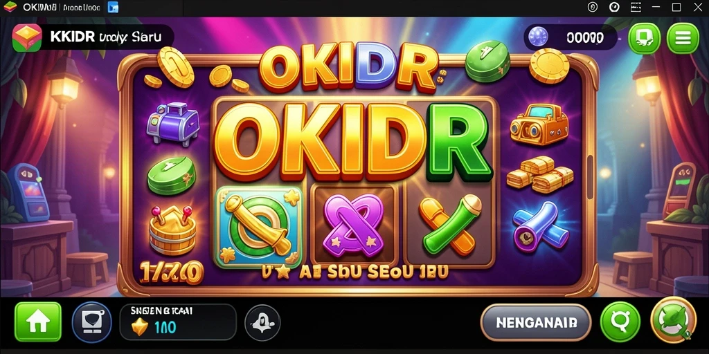 Gameplay seru di OKIDR dengan gulungan berputar yang menarik.