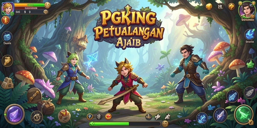 Screenshot utama PGKING menampilkan aksi seru dalam petualangan yang menakjubkan.