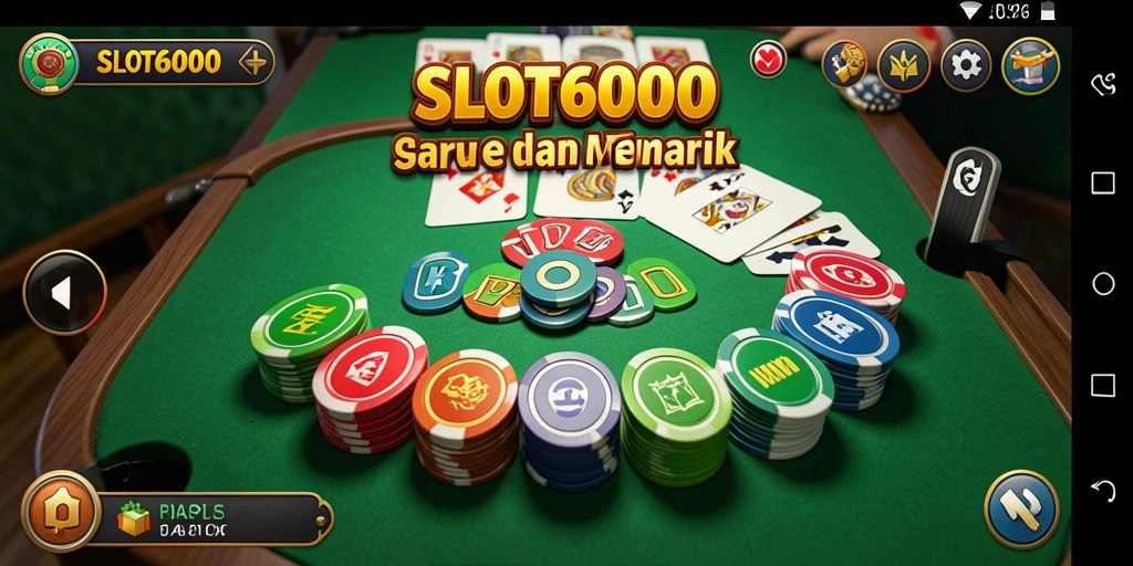 Gameplay seru Gaple di SLOT6000 dengan teman-teman.