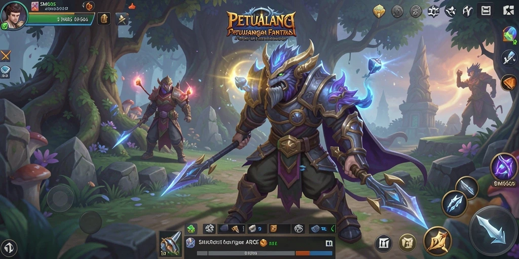 Tampilan menarik dari gameplay epik SM605 dalam dunia ARPG.