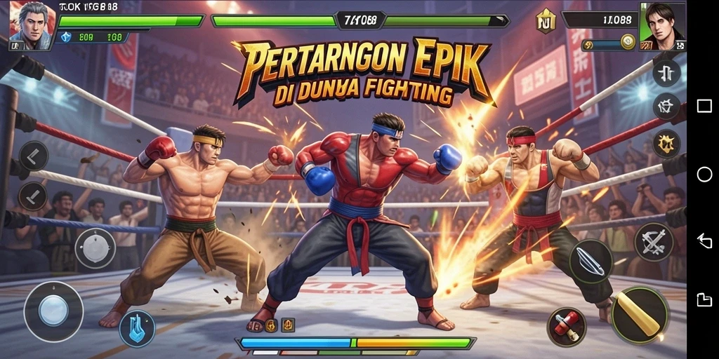 Tampilan gameplay TOKYO88 yang mendebarkan dan penuh aksi Fighting.