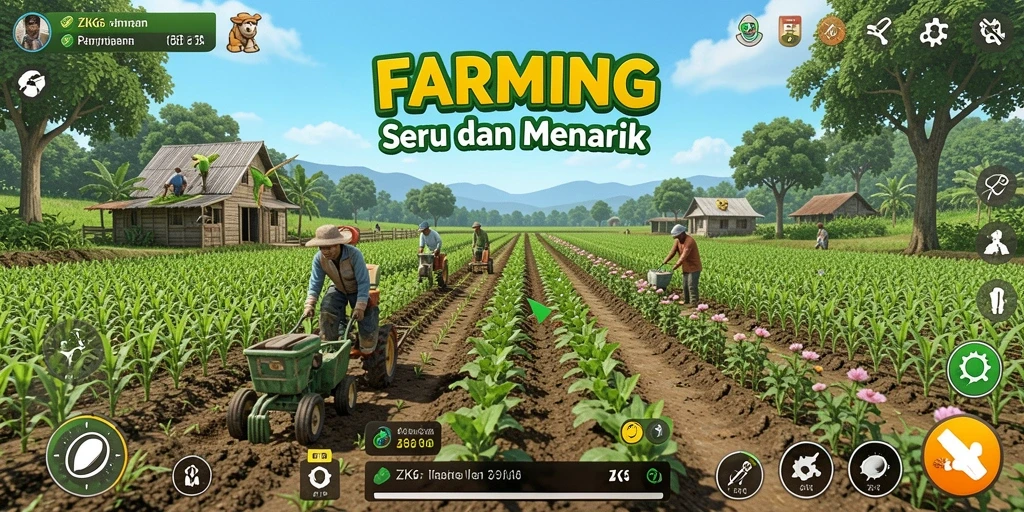 Tampilan menarik dari gameplay ZK6 yang penuh warna dan interaktif.